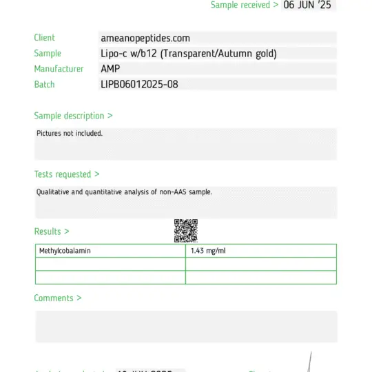 Lipo-c with B12 COA