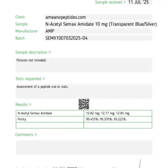 Semax COA