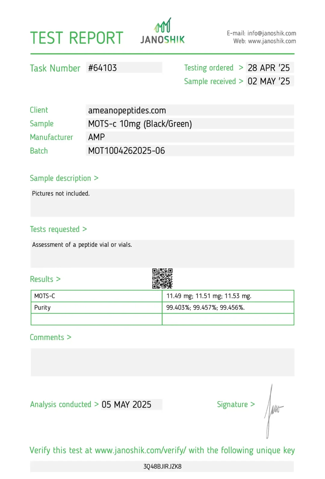 MOTS-c 10mg - Image 2