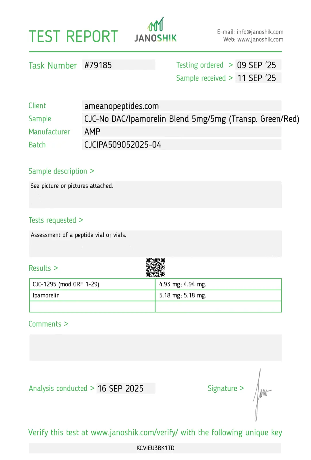 CJC-no DAC / Ipamorelin Blend 5mg/5mg - Image 2