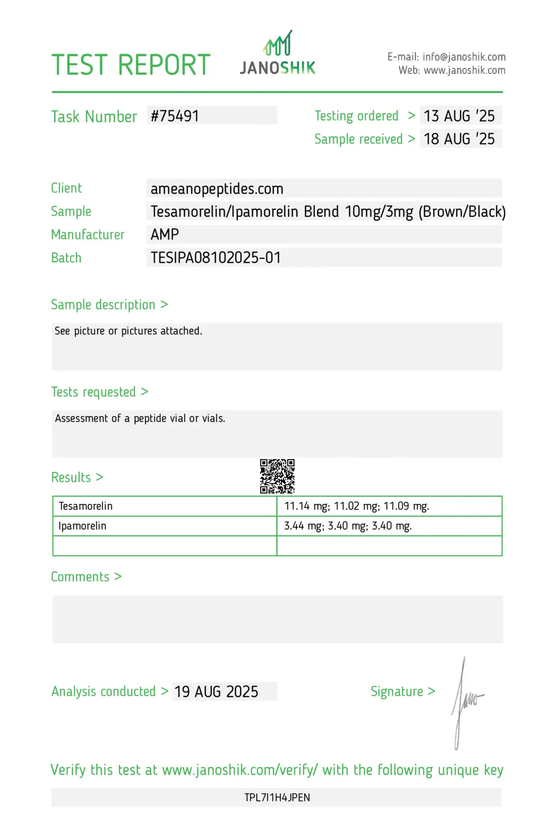 Tesamorelin / Ipamorelin Blend – 10mg/3mg - Image 2